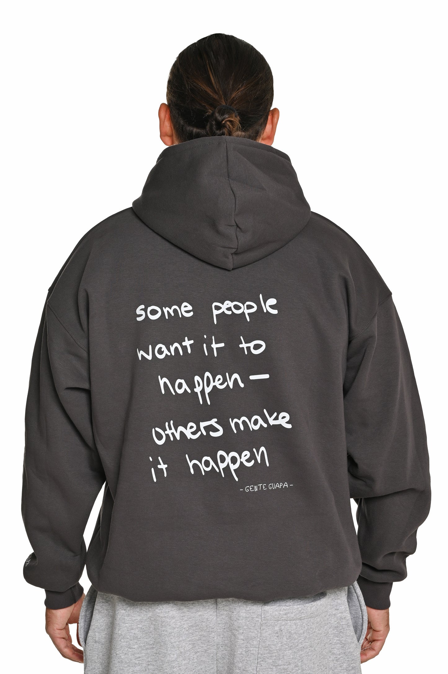 Hoodie dark grey (back logo)