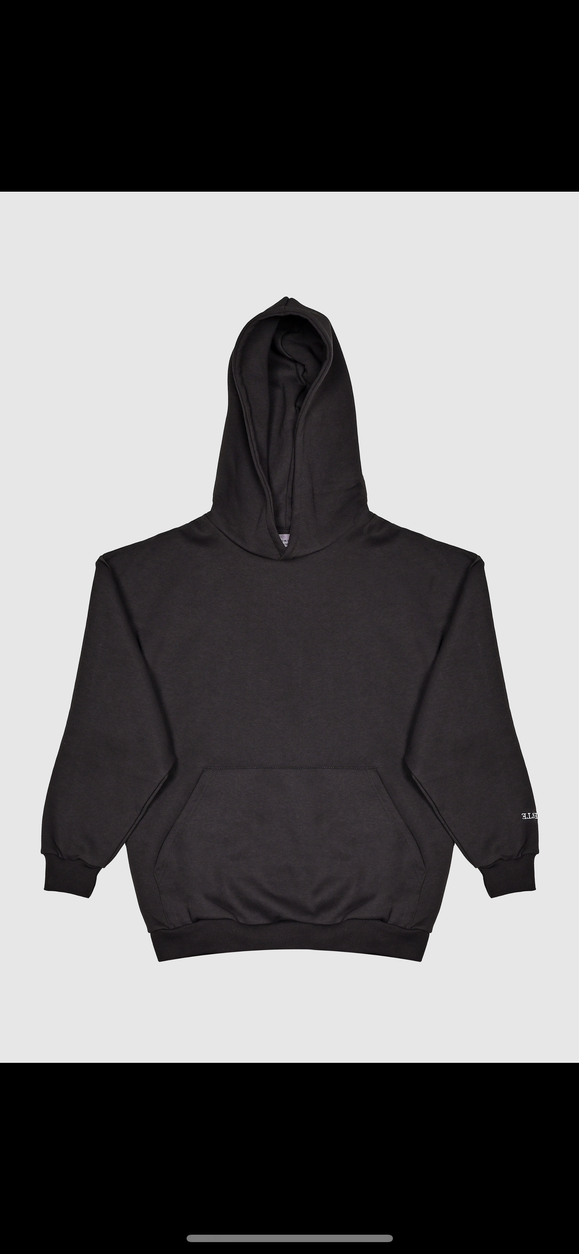 Hoodie dark grey (back logo)