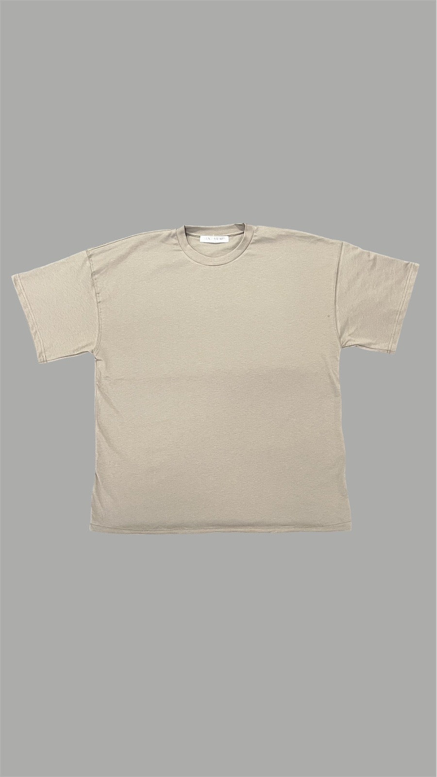 Beige T-shirt with logo