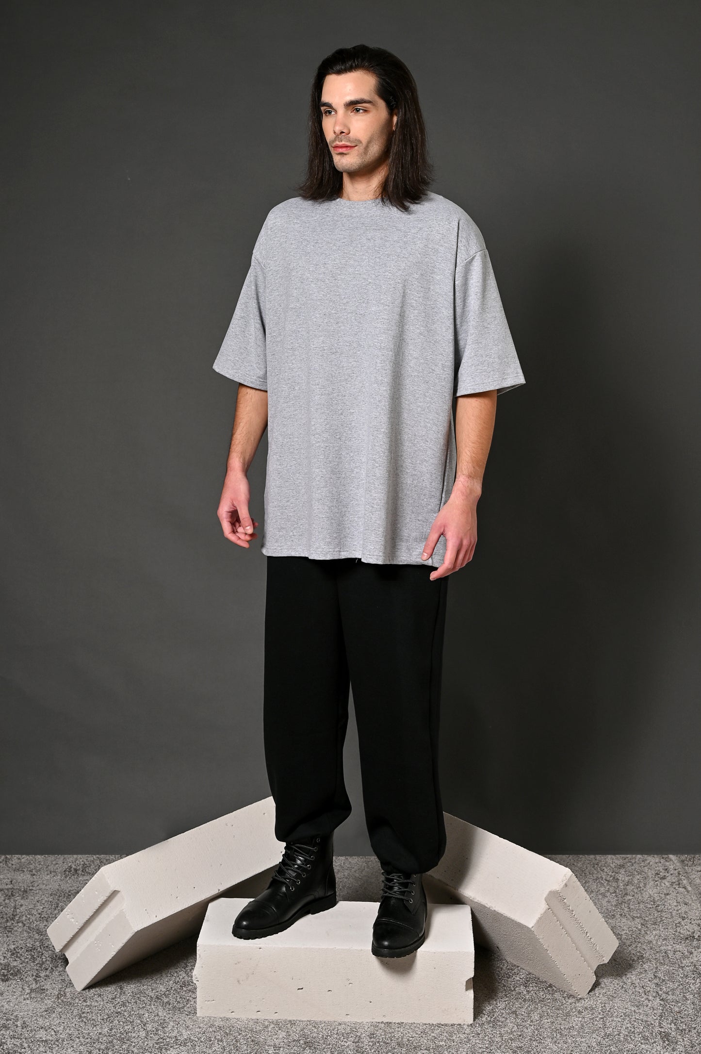 Grey T-Shirt (Back Logo)