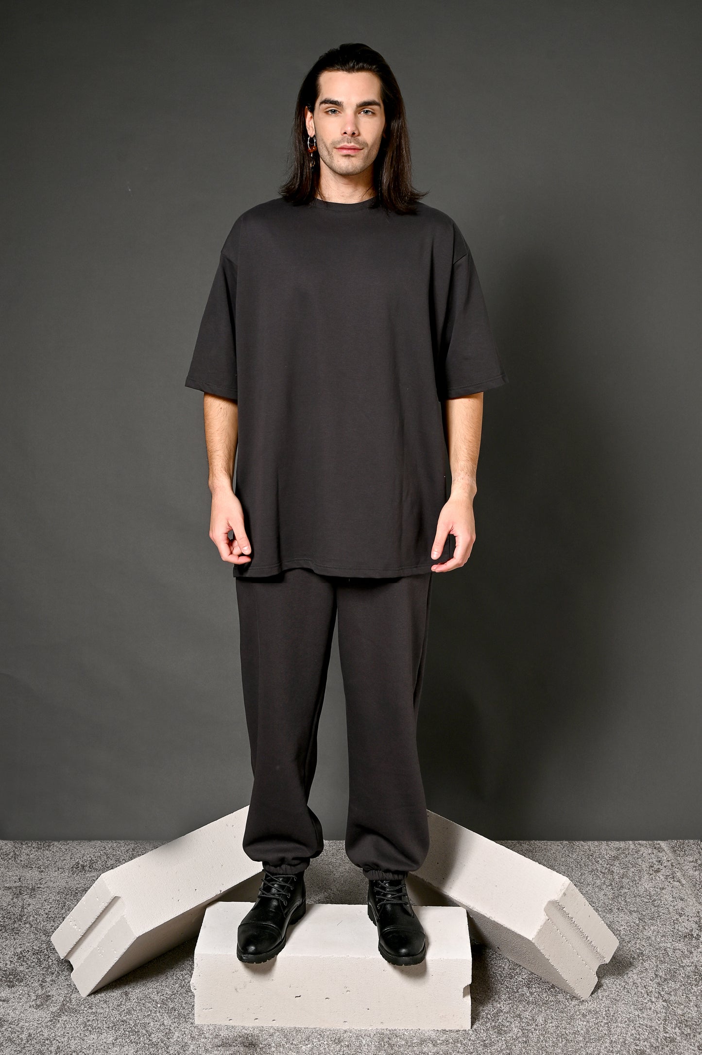 Dark Grey T-Shirt (Back Logo)