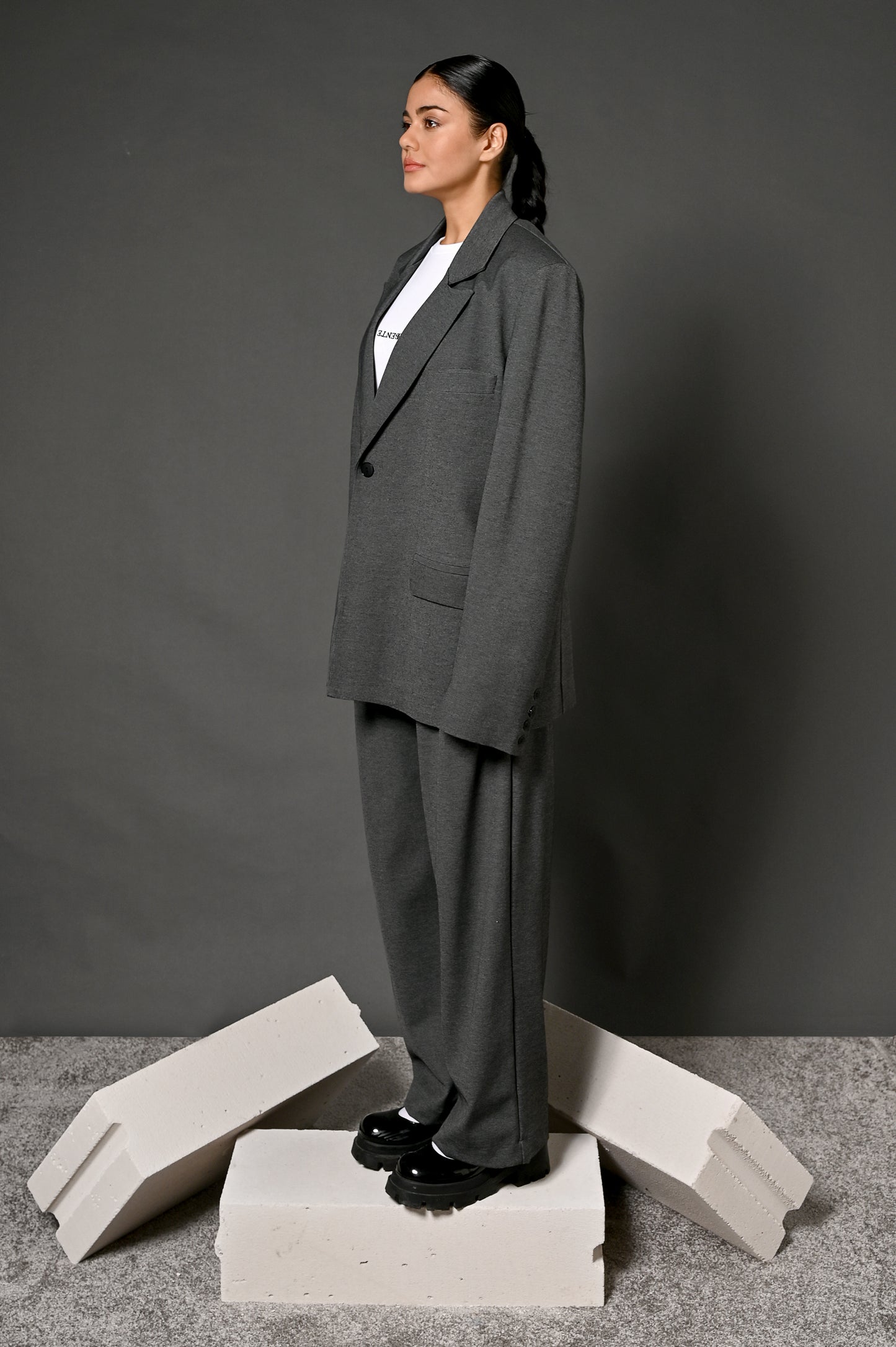 Grey Suit Pants